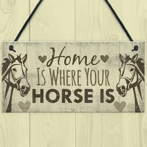 Red Ocean Horse Gifts For Women Hanging Sign Horse Gifts For Girls Horse Accessories Cute