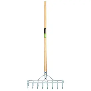 Draper Long Handled Steel Harrow Rake and Scarifier 09994