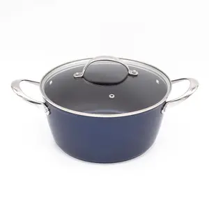 Blackmoor 67479 Ovenproof Blue Pro 24cm Casserole Pot With Lid