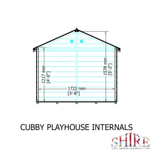 Shire 6x4 Cubby Wooden Playhouse