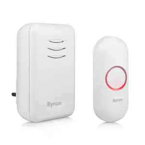 Byron White Wireless Door chime kit DBY-22312BS-KF