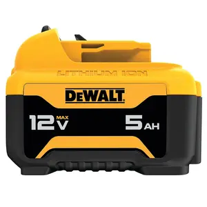 Dewalt DCB126 XR Slide Battery Pack 12V 5.0Ah Li-ion DCB126-XJ Fits 10.8V x 2