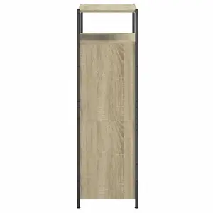 Shoe Cabinet Sonoma Oak 60x34x112 cm Engineered Wood