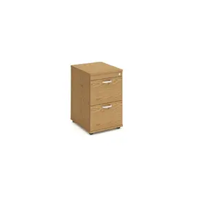 Impulse 50cm Wide 2 -Drawer File Cabinet Oak