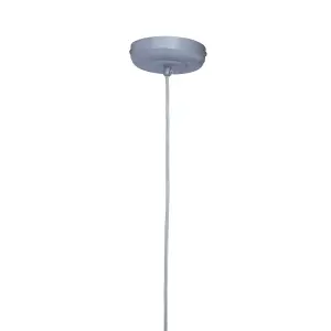 Interiors By Premier Versatile 1 Bulb Silver Finish Pendant Light, Effortlessly Maintained Down Light Wall, Sturdy Ceiling Light