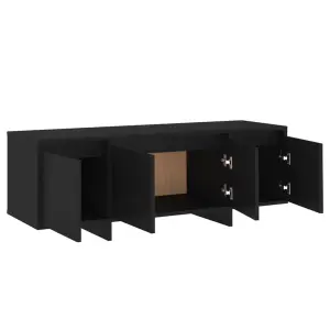 vidaXL TV Cabinet Black 120x30x40.5 cm Engineered Wood