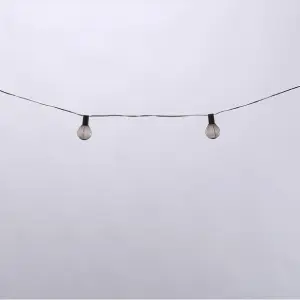 Noma Connectable Festoon Smoked Glass Plastic Festoon Mains-powered (plug-in) 10 LED Indoor & outdoor String lights