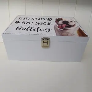 Bulldog Dog Treat Box Dennison Decorative Box