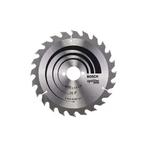 Bosch Professional Optiline Wood Circular Saw Blade - 190 x 30 x 2.0 mm, 24 Teeth