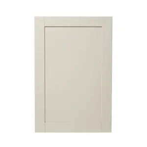 GoodHome Verbena Matt cashmere painted natural ash shaker Matt cashmere Tall wall Cabinet door (W)600mm (H)895mm (T)20mm