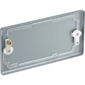 BG Metal Clad Industrial Double Blank Plate, Scratch Resistant