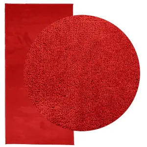 Rug OVIEDO Short Pile Red 100x200 cm