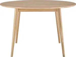 DUSK Heidi Solid Oak 4-6 Seater Round Dining Table - Natural