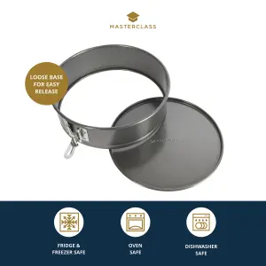 MasterClass Non-Stick 23cm Loose Base Spring Form Pan