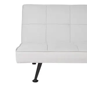 Beliani Scandinavian Sofa Bed HASLE Light Grey