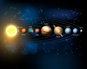 Origin Murals Solar System Planets in Space Matt Smooth Paste the Wall Mural 300cm wide x 240cm high