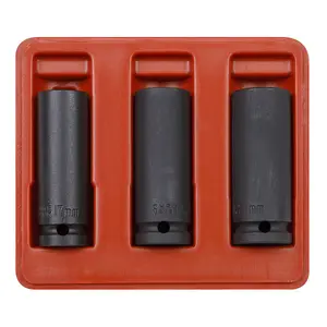 Sealey Impact Socket Set 3pc Deep 1/2"Sq Drive SX043