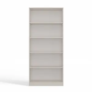 Albee Bookcase Cashmere / (5 Shelves) 182 cm H x 80 cm W x 32 cm D