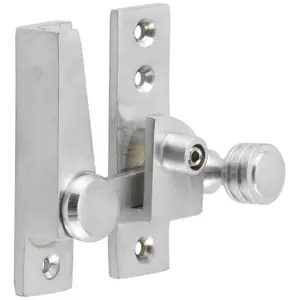 AFIT Satin Chrome Beehive Lockable Sash Window Fastener