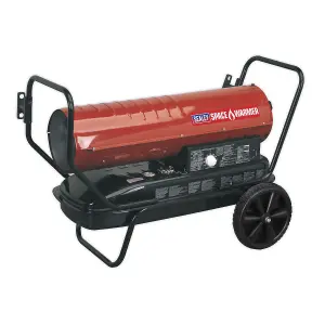 Sealey Space Warmer Kerosene/Diesel Heater 100,000Btu/hr with Wheels