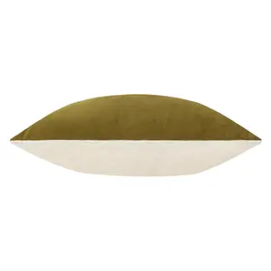 furn. Contra Olive & Natural Two-toned Indoor Cushion (L)60cm x (W)40cm