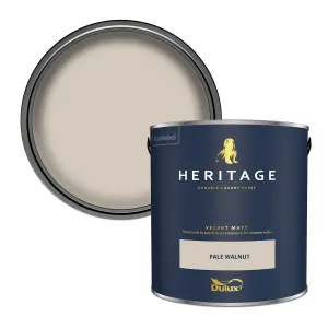 Dulux Trade Heritage Pale Walnut Velvet matt Wall paint, 2.5L