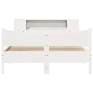 Berkfield Bed Frame without Mattress White 160x200 cm Solid Wood Pine