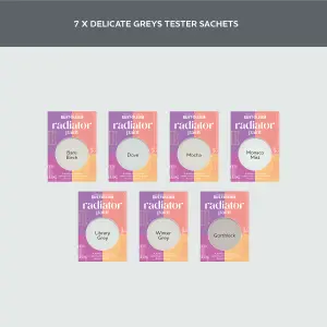 Rust-Oleum Light Grey Satin Radiator Paint Tester Samples - 10ml