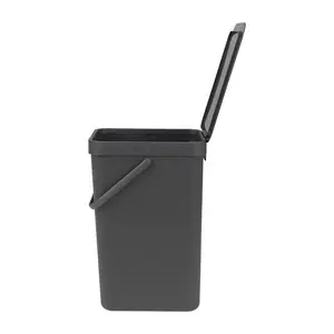 Brabantia Sort and Go 16 Litre Recycling Bin Grey