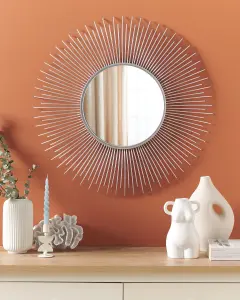 Wall Mirror CILLY Metal Silver