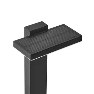 Solar Outdoor LED Bollard Lamp Black POPLAR