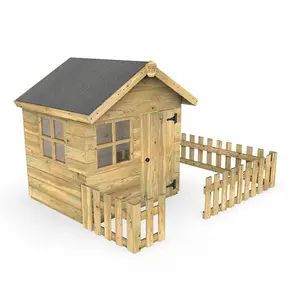 Rebo Orchard 4FT x 4FT Children's Wooden Garden Playhouse - Robin