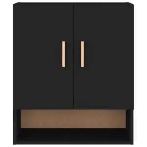 Berkfield Wall Cabinet Black 60x31x70 cm Engineered Wood