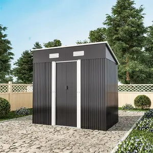 6 ft. W x 4 ft. D Metal Tool Shed