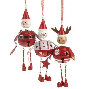 3 Piece Bell Decoration Hanging Figurine Ornament Set (Set of 3)