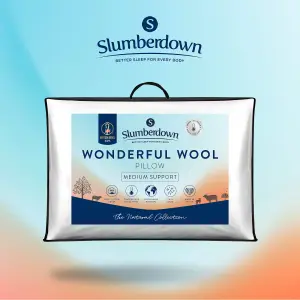 Wool Pillow with 100% Cotton Cover 4 Pack