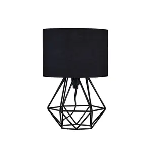 Bartelt Metal Table Lamp Black / Black / No