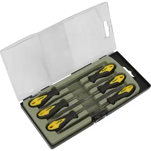 6 Piece 100mm Needle File Set - Comfort Grip Handles - Precision Micro Files