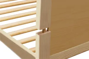 Kinder Valley Sydney Cot Bed Natural with Kinder Flow Mattress Kids Bedroom Furniture