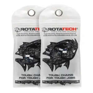 Two Rotatech Genuine 12-inch/30cm Picco Micro Mini Comfort 3 Chainsaw Chain