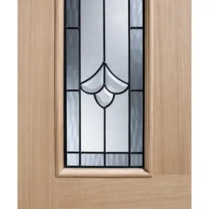 Salisbury Glazed Oak External Door 1981mm H x 762mm W x 44mm D