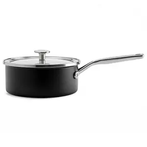 KitchenAid Steel Core Enamel Matte Black 20cm Saucepan