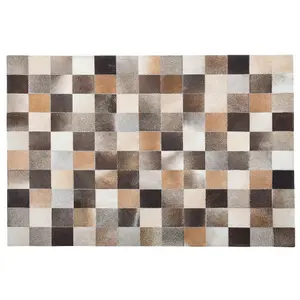 Cowhide Area Rug 160 x 230 cm Multicolour SOKE