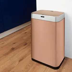 75L Rectangular Sensor Bin Copper