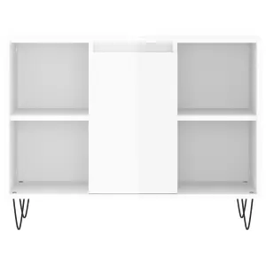 Berkfield Bathroom Cabinet High Gloss White 80x33x60 cm Engineered Wood