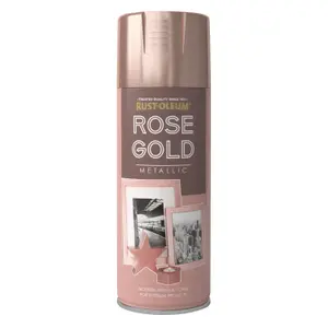 Rust-Oleum Rose gold effect Multi-surface Spray paint, 400ml