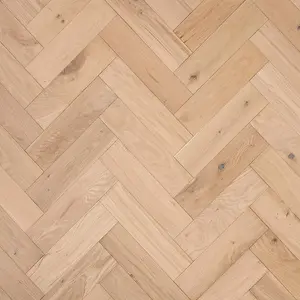 Luxury Flooring Cavendish Herringbone Oak - Unfinished Engineered Wood - 80 x 300 x 10/3 - 0.96m2 