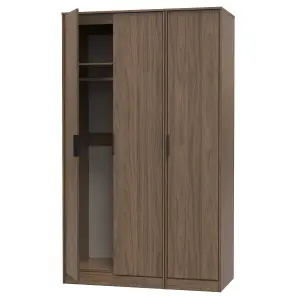 Fuji 3 Door Wardrobe in Carini Walnut (Ready Assembled)