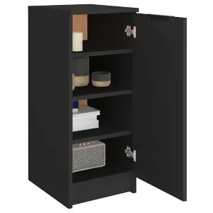 Shoe Cabinet Black 30x35x70 cm Engineered Wood