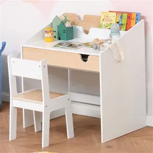 Playful Haven White Kids Desk And Chair Set